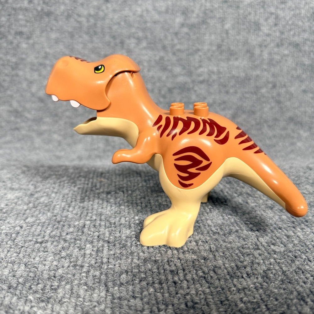 LEGO Duplo T-Rex Jurassic World Brown‎ Beige Dinosaur Figures